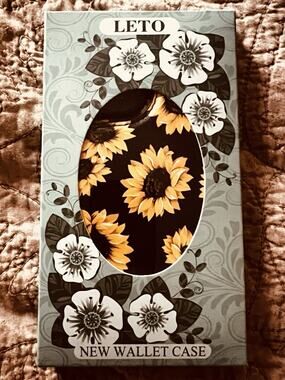 LETO Phone Wallet Case for 16 Pro Max- SUNFLOWERS NEW